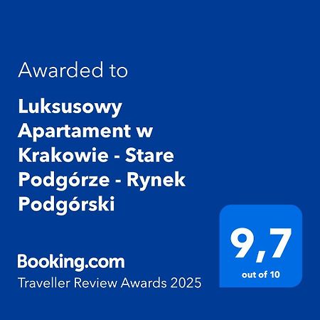 Luksusowy Apartament W Krakowie - Stare Podgorze - Rynek Podgorski Exteriör bild